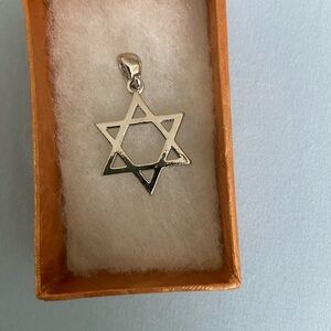 Silver Star of David Pendant
